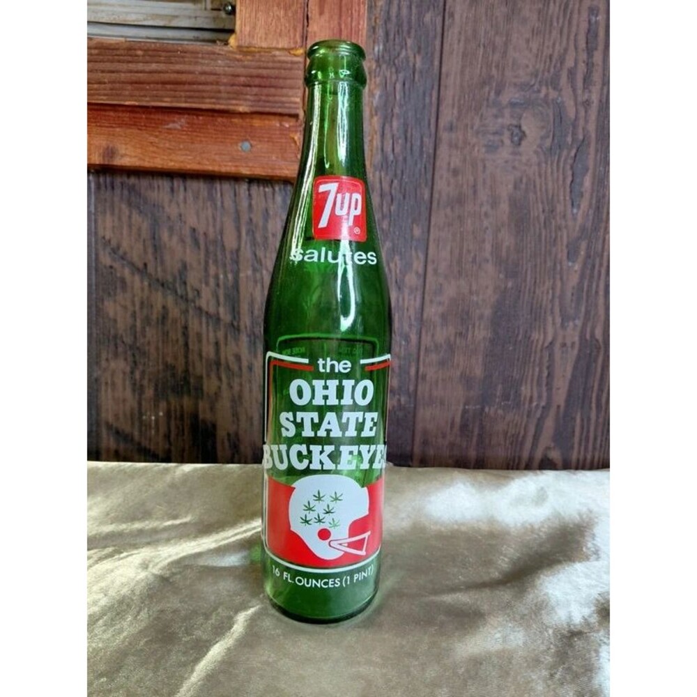 Vintage Ohio State 7Up Bottle